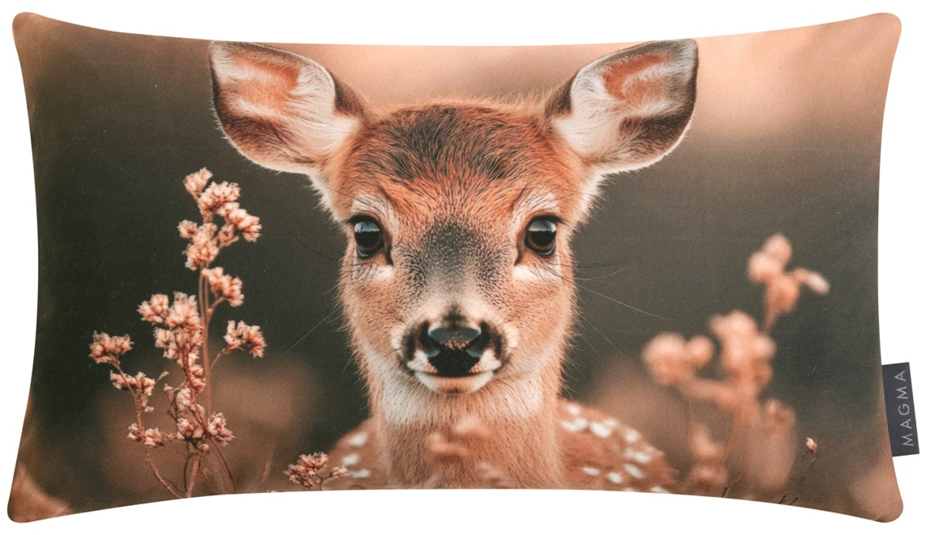 Magma gefülltes Kissen Lovis 'Bambi' 30 x 50 cm Braun
